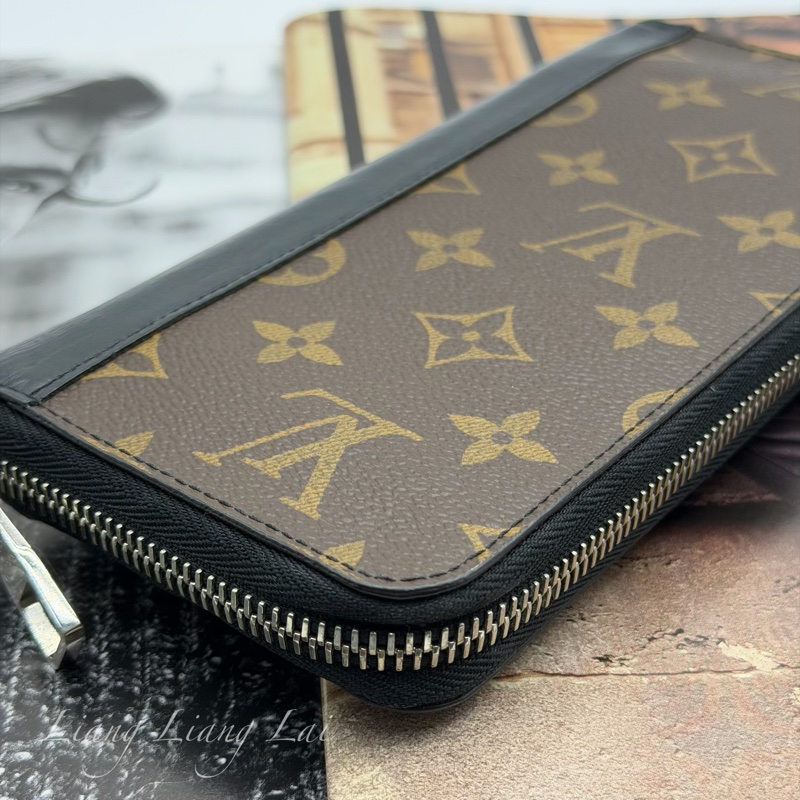 LOUIS VUITTON LV Monogram 老花拉鏈長夾-25