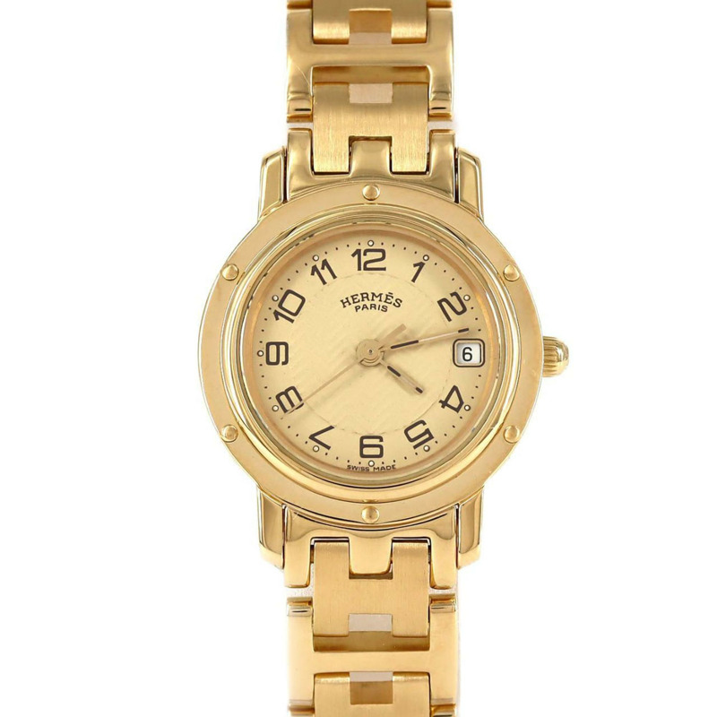 愛馬仕 Clipper YG CL4.285 石英錶-0