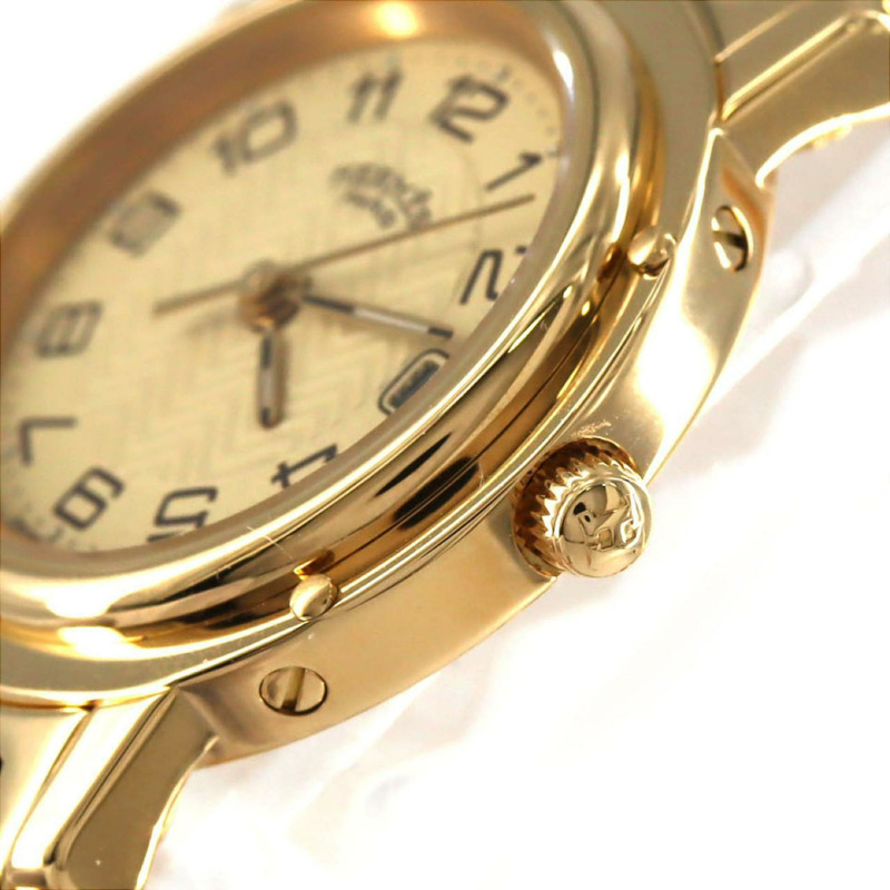 愛馬仕 Clipper YG CL4.285 石英錶-3