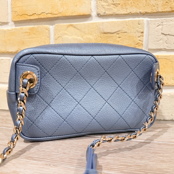 Chanel 腰包/相機包/胸包 珠光金屬藍-5