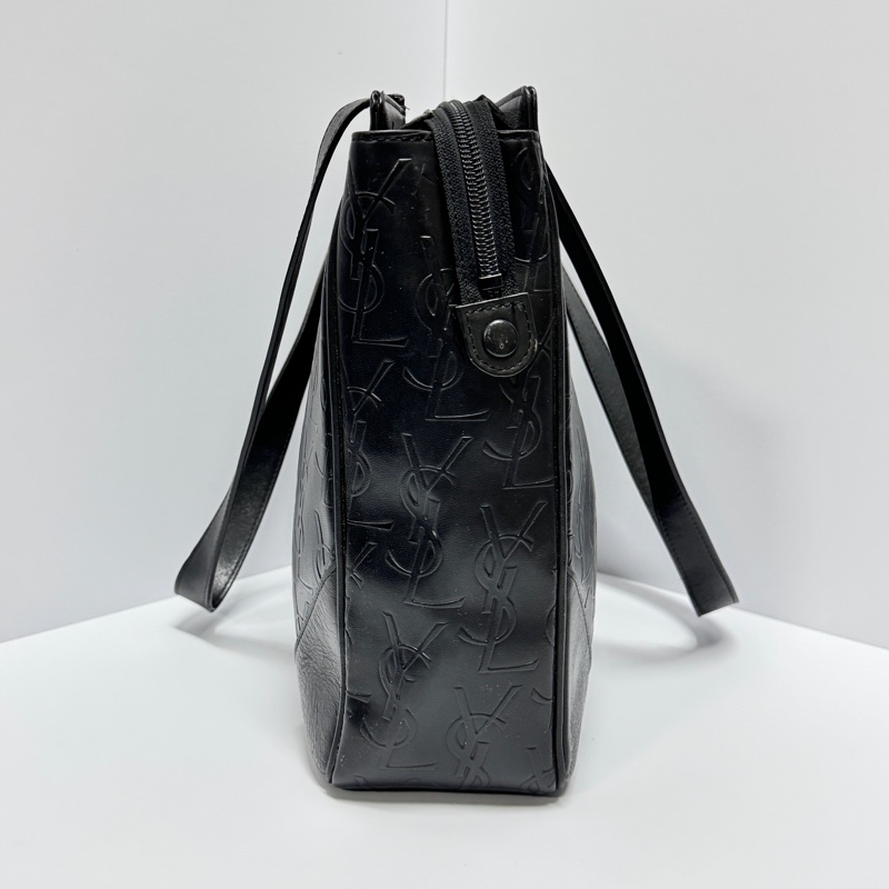 【極新🎁】 YSL 黑老花 全牛皮材質 肩背包 專櫃98000!-8