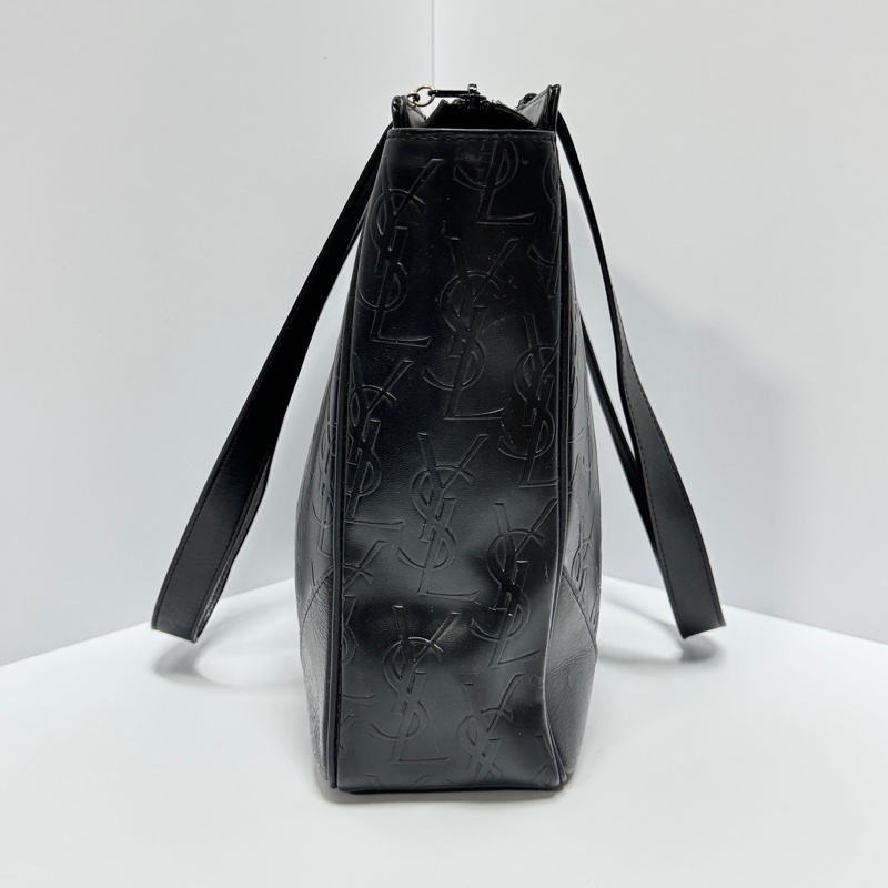 【極新🎁】 YSL 黑老花 全牛皮材質 肩背包 專櫃98000!-9