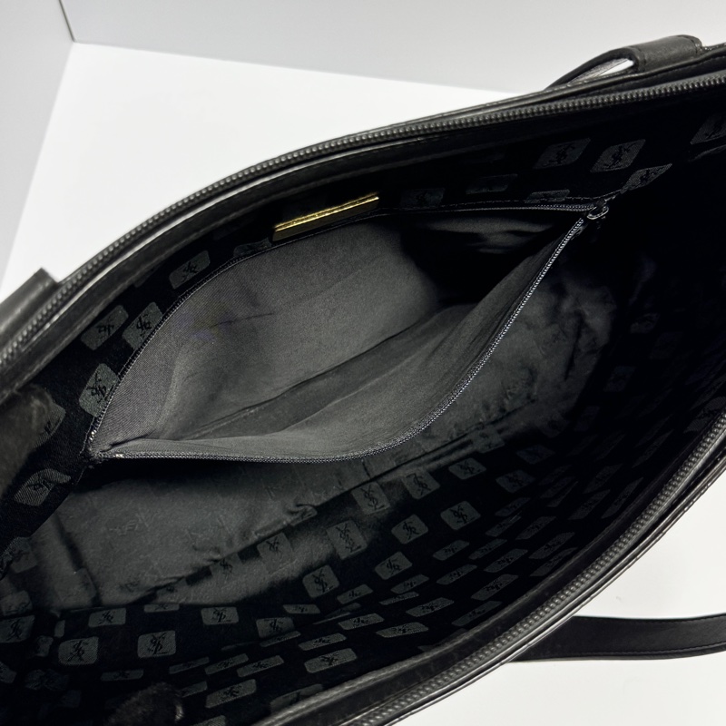 【極新🎁】 YSL 黑老花 全牛皮材質 肩背包 專櫃98000!-20