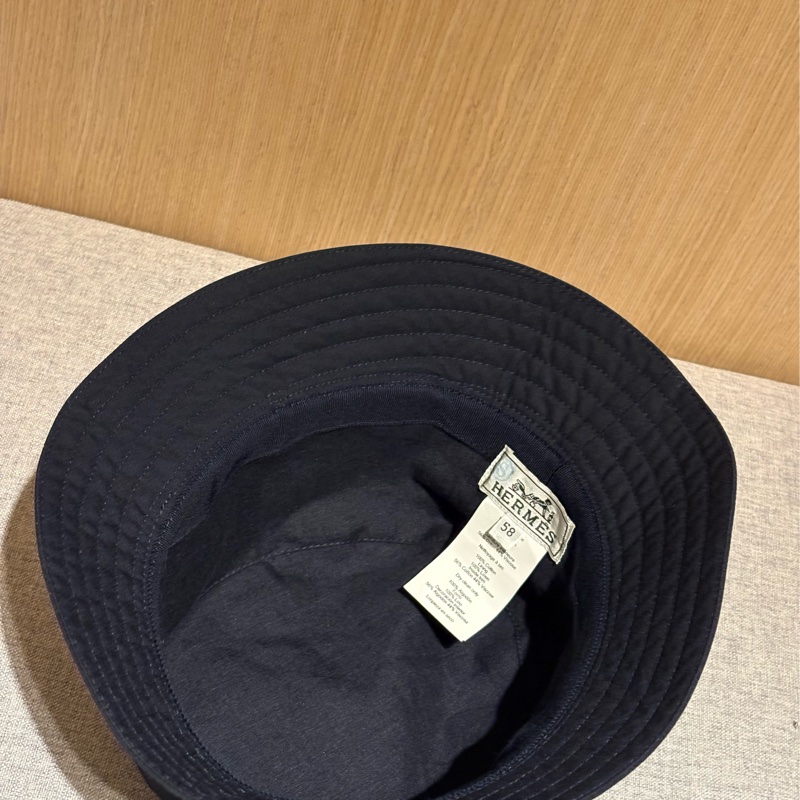 (近全新）Hermes 愛馬仕漁夫帽 深藍-3