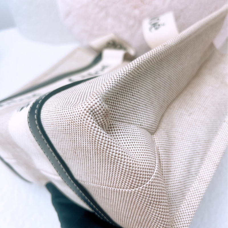 Chloe woody 中號帆布肩背包-3