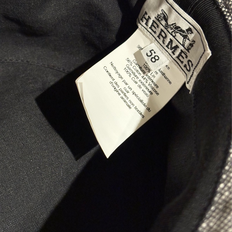 (近全新）Hermes 愛馬仕漁夫帽 石板灰-5