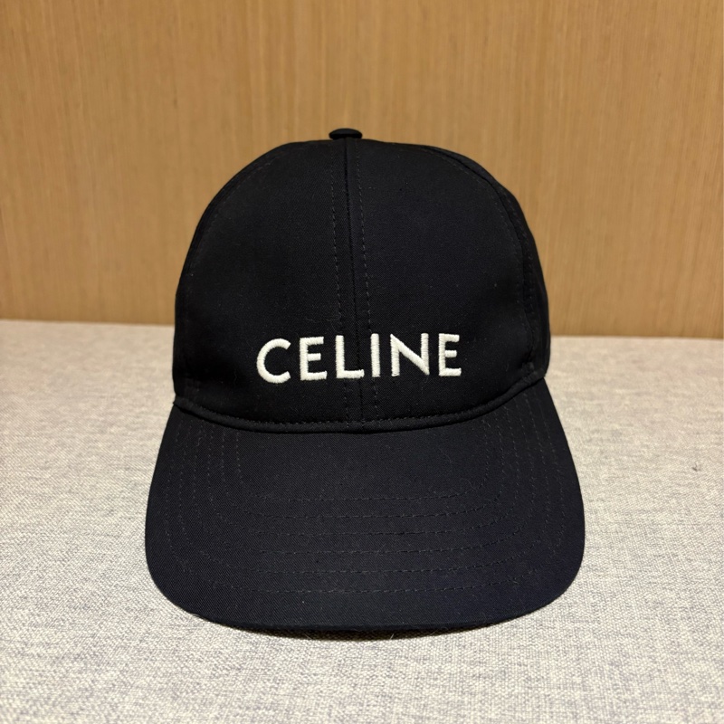 (9成新）Celine logo款棒球帽 黑-0