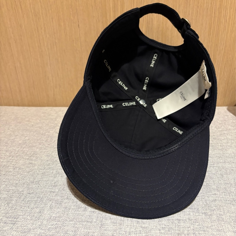 (9成新）Celine logo款棒球帽 黑-4