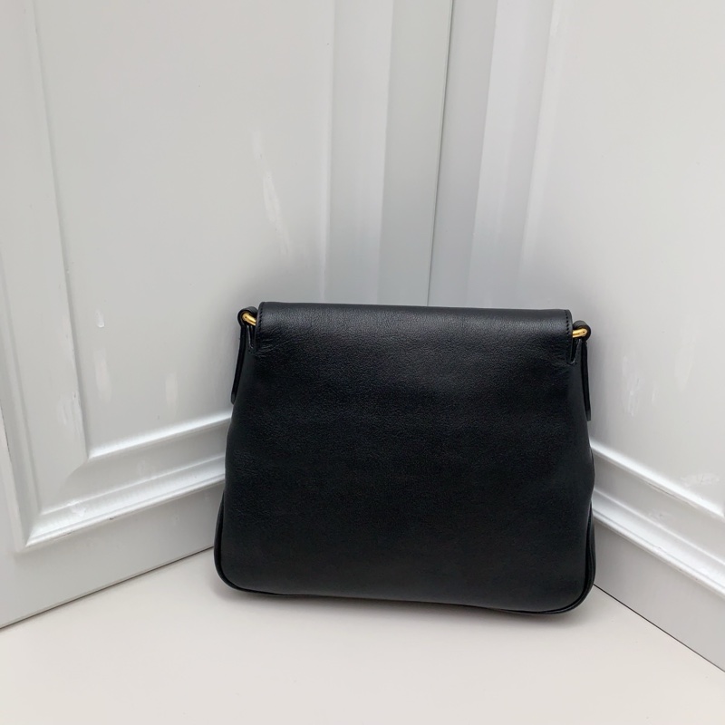 98新Gucci古馳 黑金全皮雙G扣簡約復古郵差包 調節試肩帶 萬能百搭 一年四季通用 低調大方顯氣-1