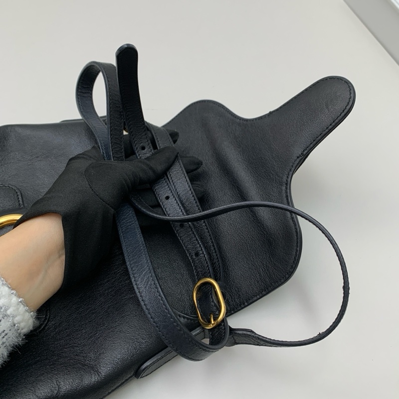 98新Gucci古馳 黑金全皮雙G扣簡約復古郵差包 調節試肩帶 萬能百搭 一年四季通用 低調大方顯氣-7