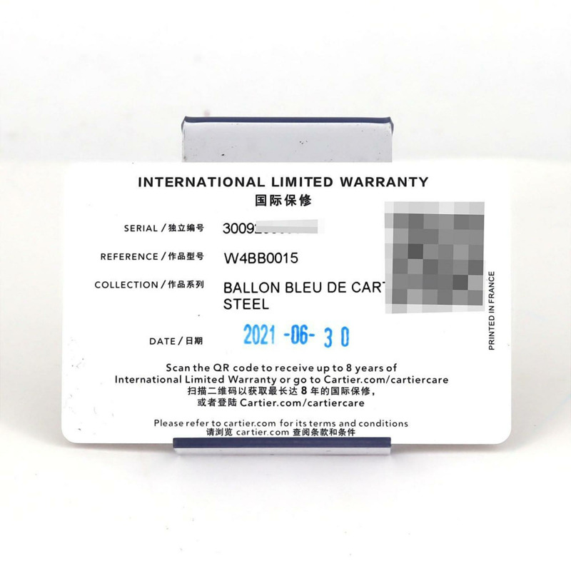 卡地亞 Ballon Bleu SM D W4BB0015 不鏽鋼石英錶-7