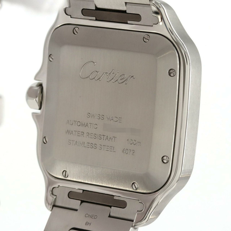 卡地亞 Santos de LM 雙色腕錶 W2SA0009 SSxYG 自動機械錶-4