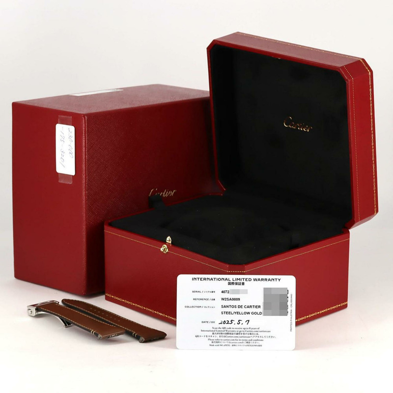 卡地亞 Santos de LM 雙色腕錶 W2SA0009 SSxYG 自動機械錶-6