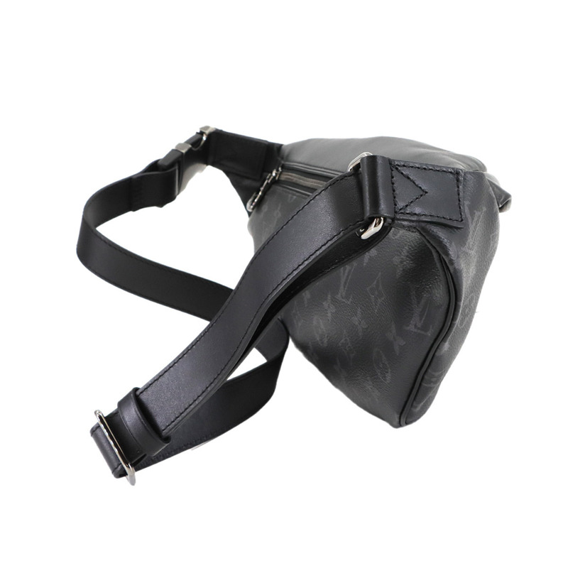 路易威登 Monogram Eclipse Discovery Bumbag PM 腰包，黑色和灰色 (M46035)，帶 RFID 功能-3