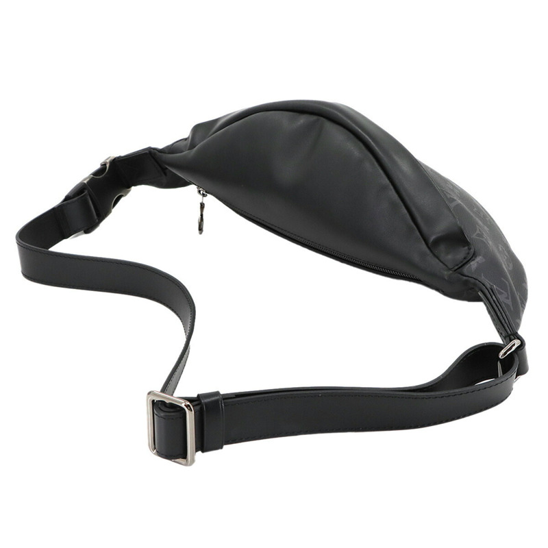 路易威登 Monogram Eclipse Discovery Bumbag PM 腰包，黑色和灰色 (M46035)，帶 RFID 功能-5