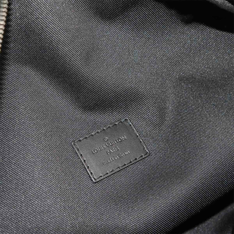 路易威登 Monogram Eclipse Discovery Bumbag PM 腰包，黑色和灰色 (M46035)，帶 RFID 功能-7