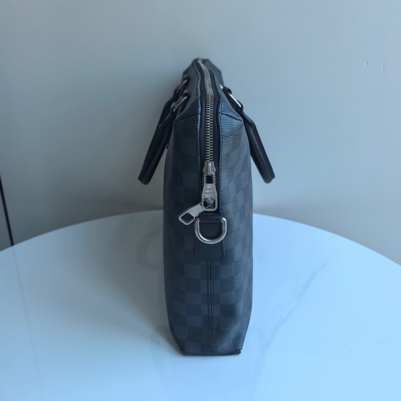 LV/路易斯威登 男士黑棋盤格公文包 成色;98新 尺寸;37*29*6-1