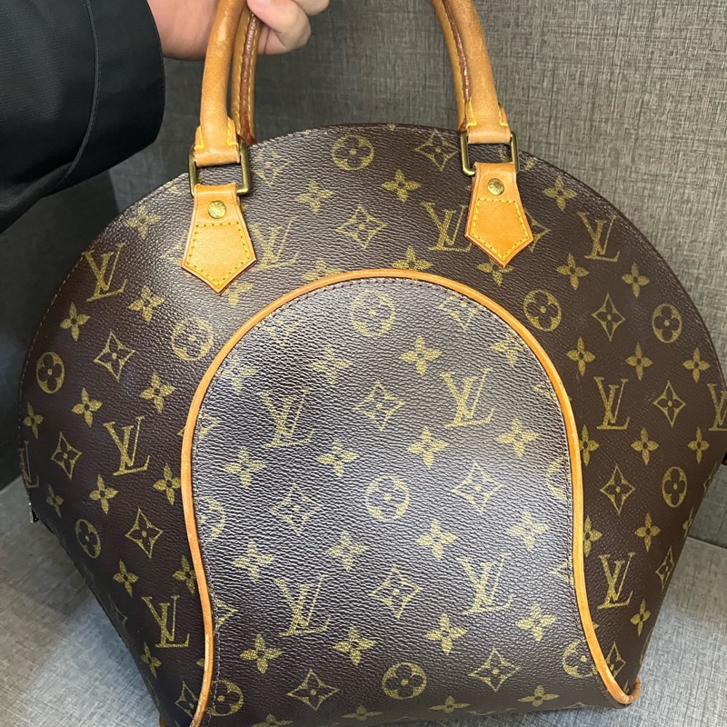 LV路易威登Ellipse老花河蚌手提貝殼包 原始成色無破無裂 內里乾淨-0