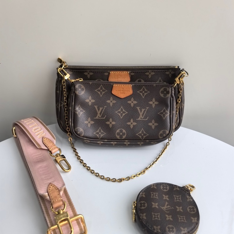 97新lv/路易威登 粉肩帶五合一    尺寸；24*4*13.5-0