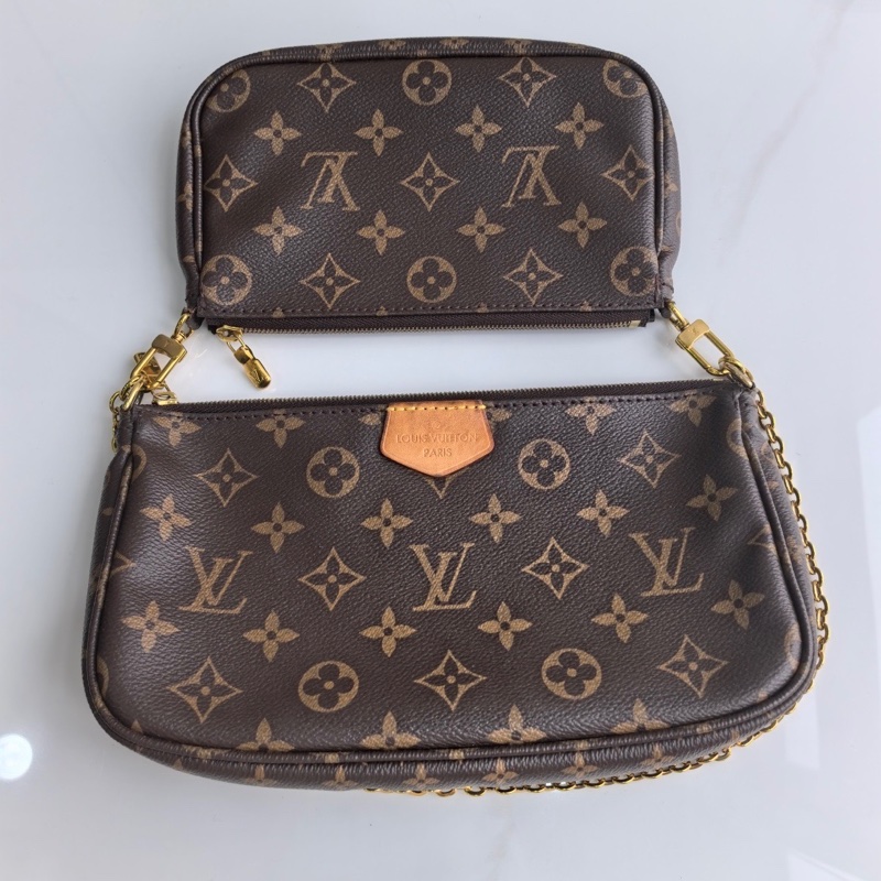 97新lv/路易威登 粉肩帶五合一    尺寸；24*4*13.5-2