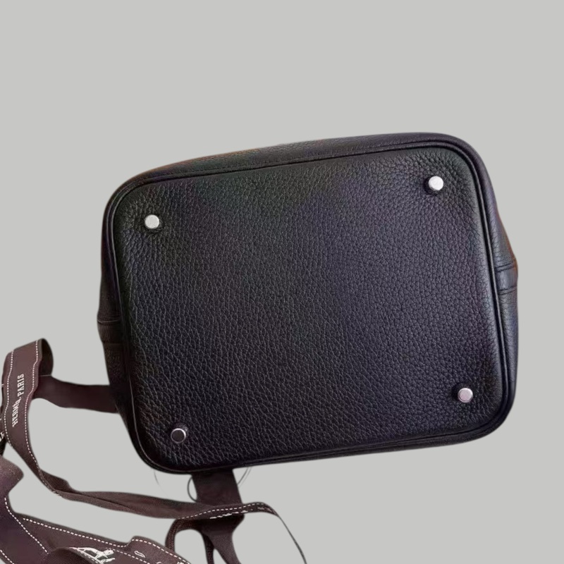 Hermes picotin 22黑銀-4