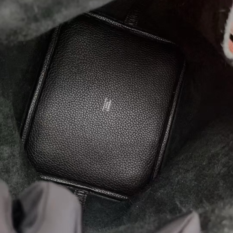 Hermes picotin 22黑銀-6