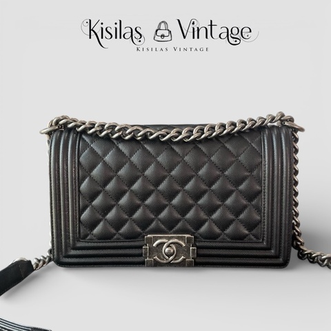 Chanel Caviar Leboy 荔枝皮
