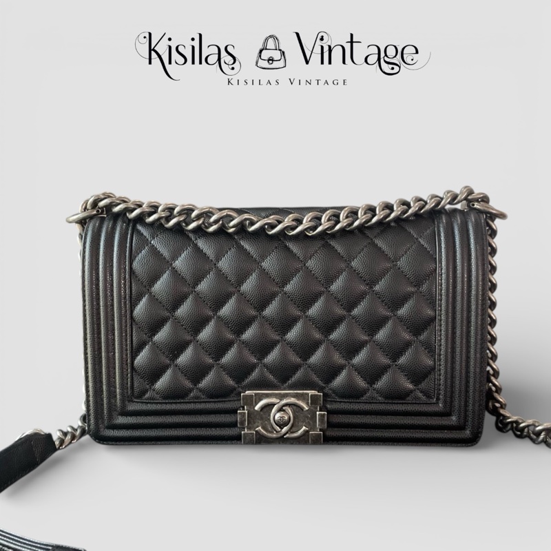 Chanel Caviar Leboy 荔枝皮-0