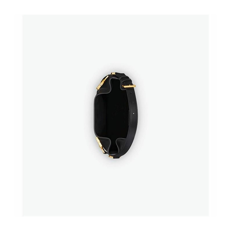 DIOR 中型黑色 CD 壓花小牛皮 M2271UBHA_M900-10