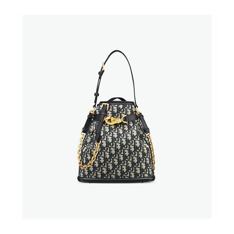 DIOR C'est 中藍色斜紋提花 M2271UTZQ_M928-0