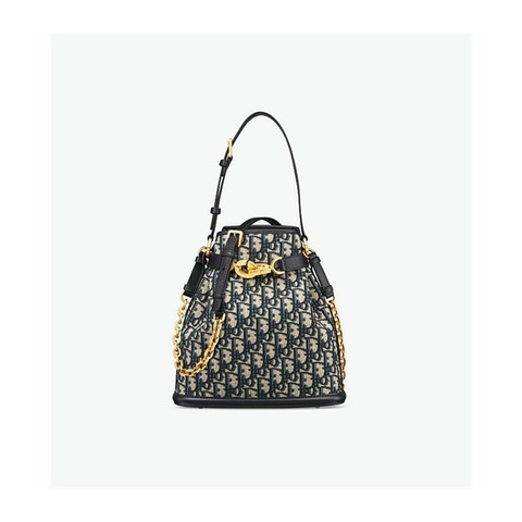 DIOR C'est 中藍色斜紋提花 M2271UTZQ_M928