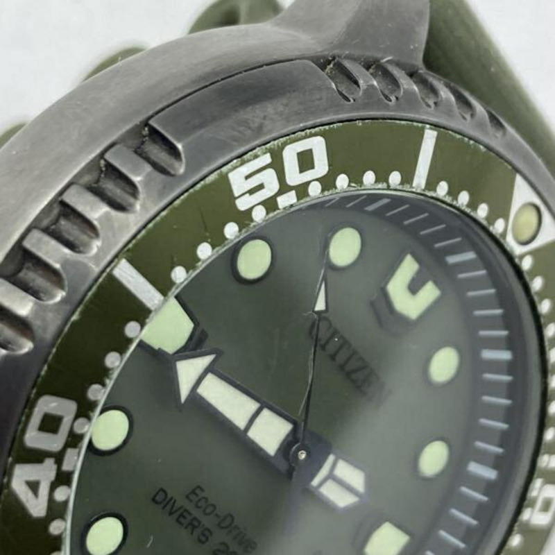 西鐵城 e168s129061 Promaster 卡其色手錶-6