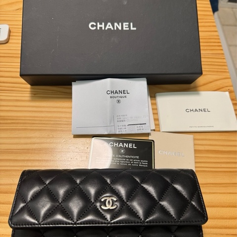 CHANAL 羊皮信封長夾