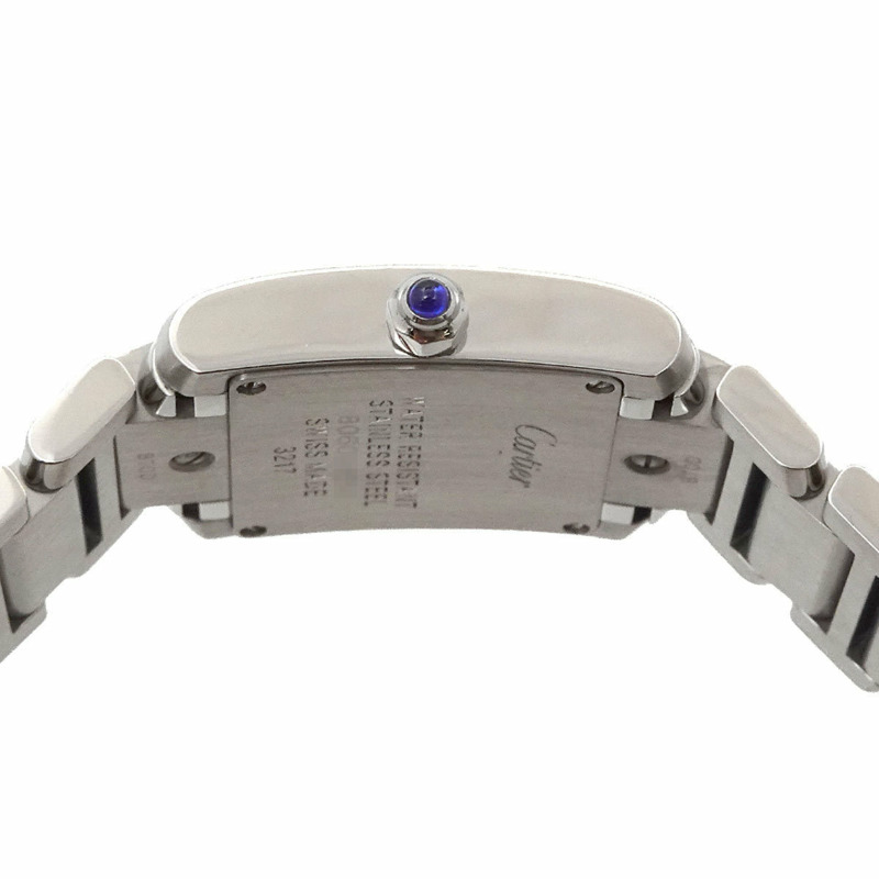 卡地亞 Tank Française SM W51008Q3 女士象牙石英腕錶-4