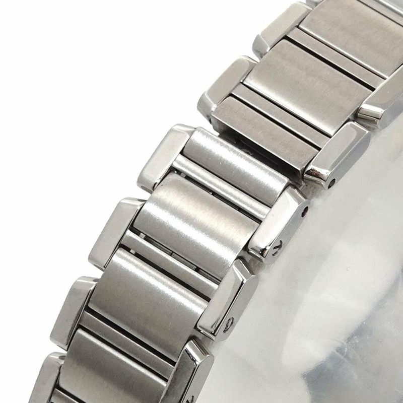 卡地亞 Tank Française SM W51008Q3 女士象牙石英腕錶-5