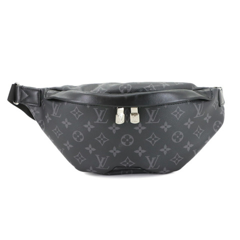 路易威登 Monogram Eclipse Discovery Bumbag PM 腰包，黑色和灰色 (M46035)，帶 RFID 功能