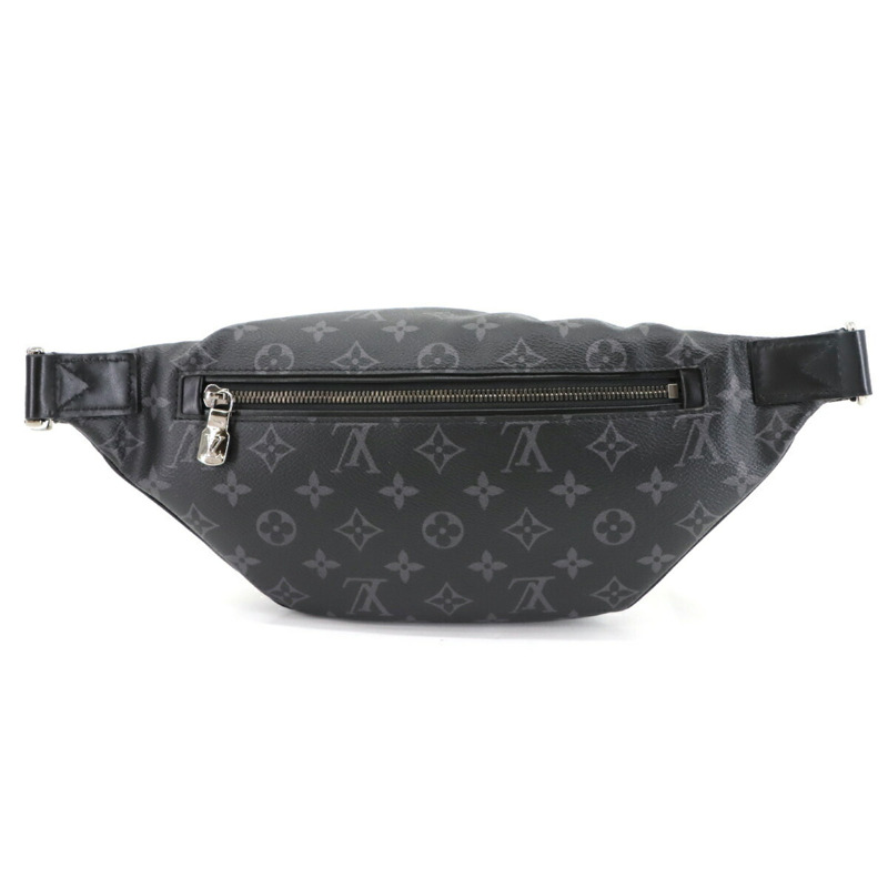 路易威登 Monogram Eclipse Discovery Bumbag PM 腰包,黑色和灰色 (M46035),帶 RFID 功能-2