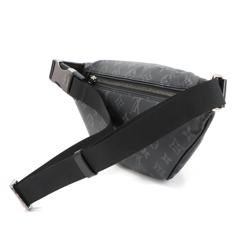 路易威登 Monogram Eclipse Discovery Bumbag PM 腰包,黑色和灰色 (M46035),帶 RFID 功能-3