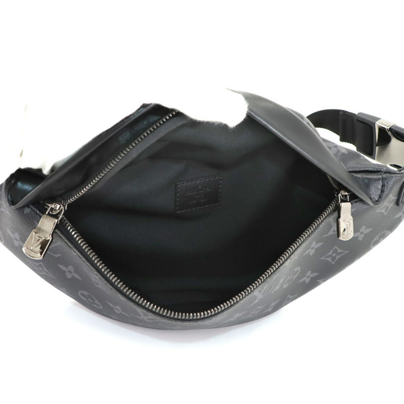 路易威登 Monogram Eclipse Discovery Bumbag PM 腰包,黑色和灰色 (M46035),帶 RFID 功能-5