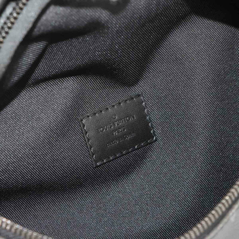 路易威登 Monogram Eclipse Discovery Bumbag PM 腰包,黑色和灰色 (M46035),帶 RFID 功能-6