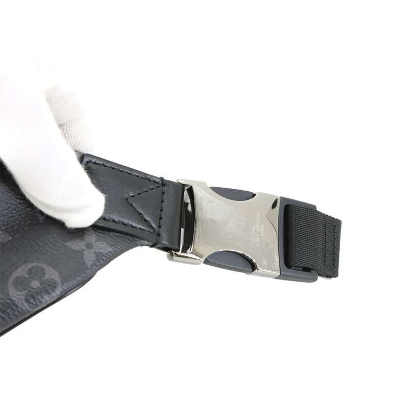 路易威登 Monogram Eclipse Discovery Bumbag PM 腰包,黑色和灰色 (M46035),帶 RFID 功能-7