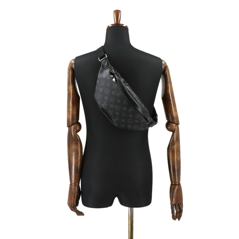 路易威登 Monogram Eclipse Discovery Bumbag PM 腰包,黑色和灰色 (M46035),帶 RFID 功能-8