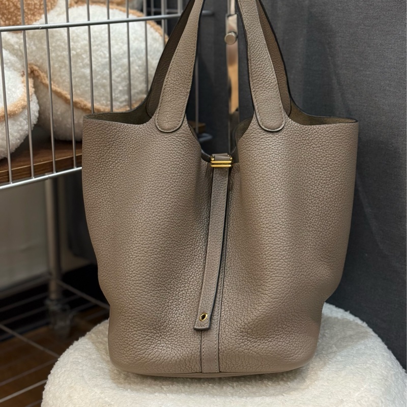 Hermes Picotin 22 斑鳩灰菜籃子-0