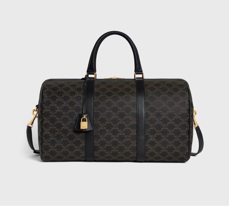 全新Celine 標誌印花中號旅行袋 行李袋-0