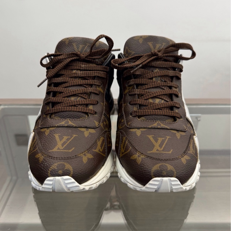 LV路易威登 Louis Vuitton Run Away Monogram黑白棕三拼色满印老花lo-3