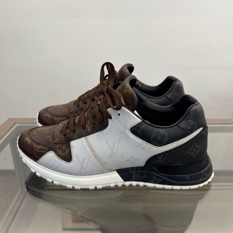 LV路易威登 Louis Vuitton Run Away Monogram黑白棕三拼色满印老花lo-4