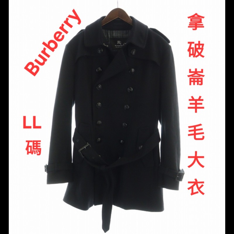 L碼/A級極美/原價9萬多/Burberry/時尚男神/拿破崙羊毛大衣-0