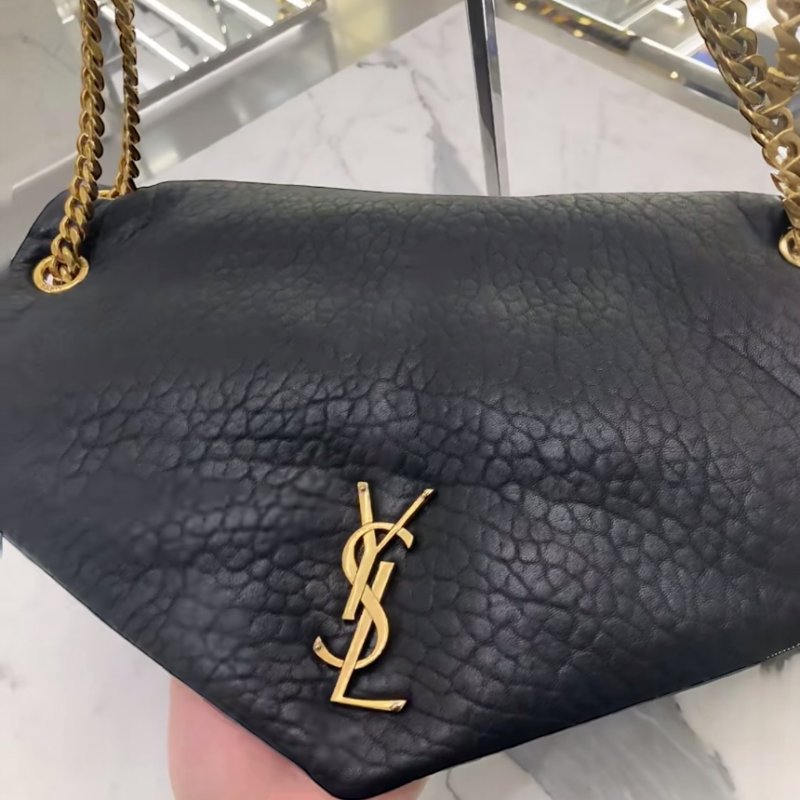 🎉新品好折扣✨Saint Laurent 777399 YSL 大款 Calypso 粒面小羊皮包 黑色-2