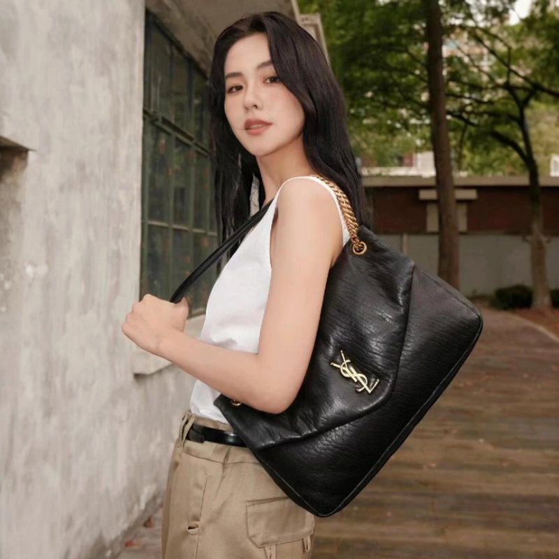 🎉新品好折扣✨Saint Laurent 777399 YSL 大款 Calypso 粒面小羊皮包 黑色-6