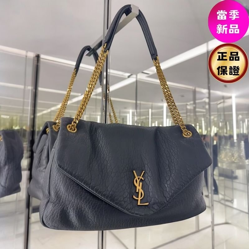 🎉新品好折扣✨Saint Laurent 777399 YSL 大款 Calypso 粒面小羊皮包 黑色-12
